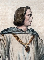 Retrato de Felipe II Augusto (1165-1223), rey de Francia